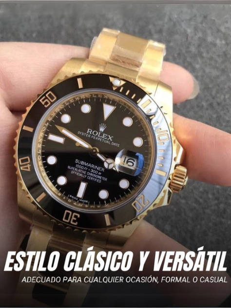 👑 Combo Dominio Total Rolex Submariner ⏱️ + Gafas Ray-Ban RB 3688 🕶️