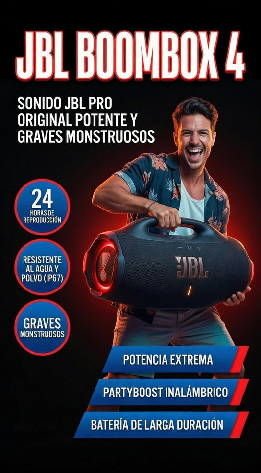 🎶 JBL Boombox 4 🔊  Potencia que se Siente, Estilo que Impone 💥